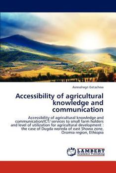 Paperback Accessibility of agricultural knowledge and communication Book
