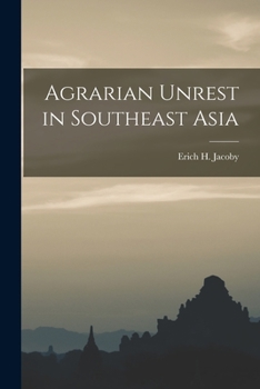 Paperback Agrarian Unrest in Southeast Asia Book