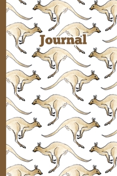 Paperback Kangaroo Journal: 6" x 9" 120 College Rule Lined Page Journal for Lovers of Australia and Kangaroos Book