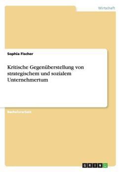 Paperback Kritische Gegenüberstellung von strategischem und sozialem Unternehmertum [German] Book