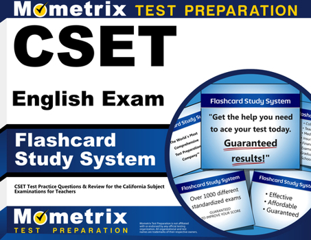 Cards CSET English Exam Flashcard Study System: CSET Test Practice Questions & Review for the California Subject Examinations for Teachers Book