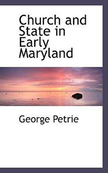 Paperback Church and State in Early Maryland Book