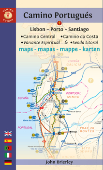 Paperback Camino Portugués Maps: Lisbon - Porto - Santiago / Camino Central, Camino de la Costa, Variente Espiritual & Senda Litoral [German] Book
