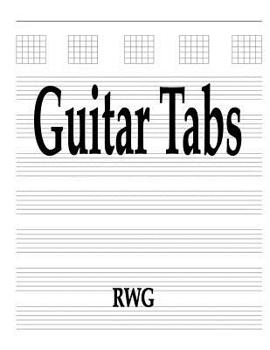Paperback Guitar Tabs: 50 Pages 8.5" X 11" Book