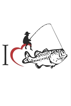 Paperback I Love Fishing: Medium Lined Fishing notebook / Journal for keeping notes, reminders, and crafting to-do lists: Blank lined journal di Book