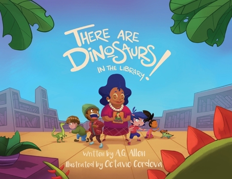 Paperback There Are Dinosaurs in the Library! Book
