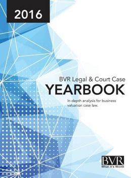 Hardcover BVR Legal & Court Case Yearbook 2016 Book