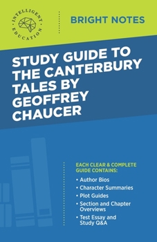 Paperback Study Guide to The Canterbury Tales by Geoffrey Chaucer Book