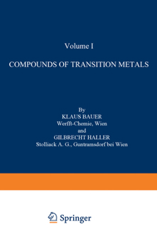 Paperback Compounds of Transition Metals Book