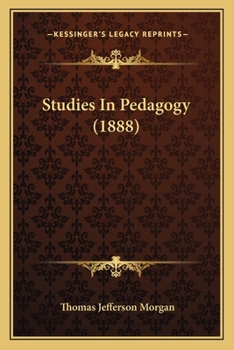 Paperback Studies In Pedagogy (1888) Book
