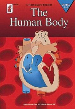 Paperback The Human Body Homework Booklet, Grades 4 to 6 Book