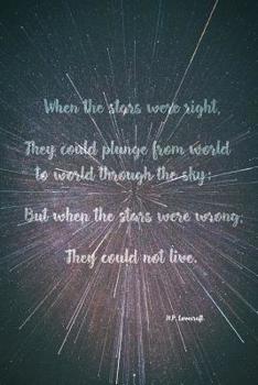 When the Stars Were Right: H.P. Lovecraft Academic Calendar with Goal Setting Section and Habit Tracking Pages July 2019-December 2020, 6x9