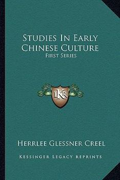 Paperback Studies In Early Chinese Culture: First Series Book