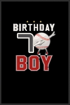 7 year old dabbing Baseball player birthday: Journal and Notebook for Boys- Composition Size ("6*9") With Lined Pages, Perfect for Journal, Doodling, and Notes