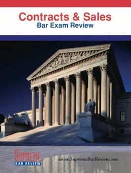 Paperback Contracts & Sales: Bar Exam Review Book