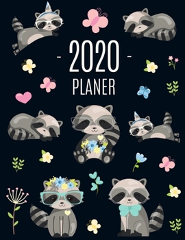 Waschbär Planer 2020: Wochenplaner 2020 mit Raum für Notizen | Januar - Dezember 2020 mit Wochenansicht | Einfacher Überblick über die Terminpläne | Agenda Organizer Terminplaner (German Edition)