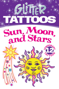 Paperback Glitter Tattoos Sun, Moon, Stars Book