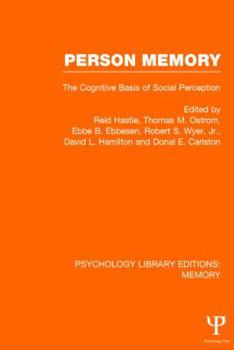Hardcover Person Memory (PLE: Memory): The Cognitive Basis of Social Perception Book