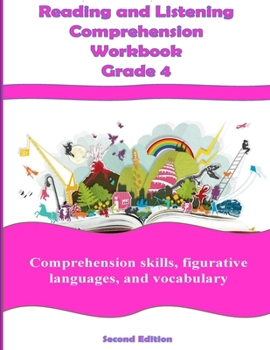 Paperback Reading and Listening Comprehension Grade 4 Workbook Book
