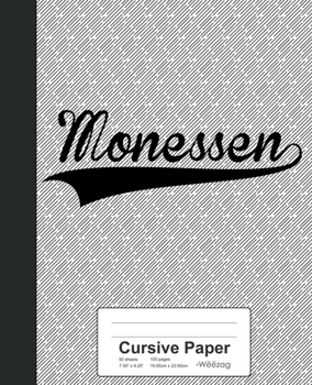 Paperback Cursive Paper: MONESSEN Notebook Book