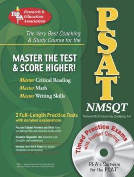 Paperback PSAT/NMSQT w/ CD-ROM (REA) The Best Coaching and Study Course for the PSAT (SAT PSAT ACT (College Admission) Prep) Book