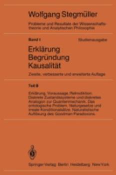 Paperback Erklärung, Voraussage, Retrodiktion Diskrete Zustandssysteme Und Diskretes Analogon Zur Quantenmechanik Das Ontologische Problem Naturgesetze Und Irre [German] Book