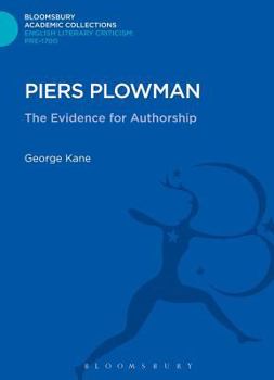 Hardcover Piers Plowman: The Evidence for Authorship Book