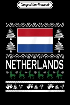 Composition Notebook: Dutch Flag Merry Christmas Gift  Journal/Notebook Blank Lined Ruled 6x9 100 Pages