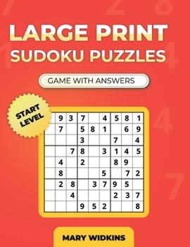 Paperback Large Print Sudoku Puzzles Start-Level Game With Answers: Activity Book To Keep You Mind Healthy! [Large Print] Book