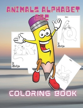 animals alphabet abc: Coloring book for kids and adults with calming graphics
