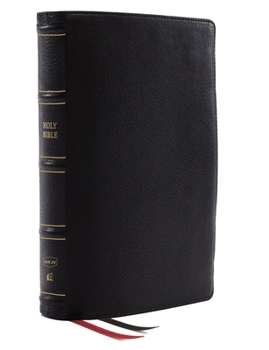Leather Bound Nkjv, Deluxe Thinline Reference Bible, Genuine Leather, Black, Red Letter, Comfort Print: Holy Bible, New King James Version Book