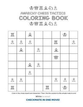 Paperback Anarchy Chess Tactics Coloring Book