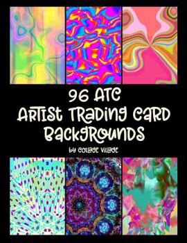 Paperback 96 ATC Artist Trading Card Backgrounds Book