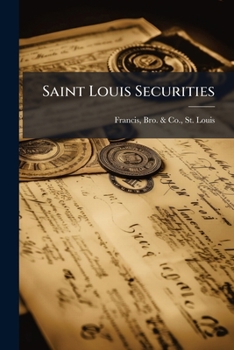 Paperback Saint Louis Securities Book