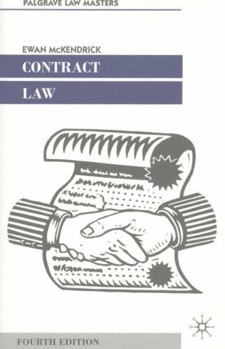 Paperback Contract Law (Palgrave Law Masters) Book