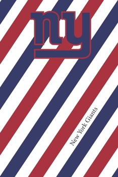 Paperback New York Giants: Giants Striped Notebook & Journal - NFL Fan Essential - Giants Fan Appreciation Book