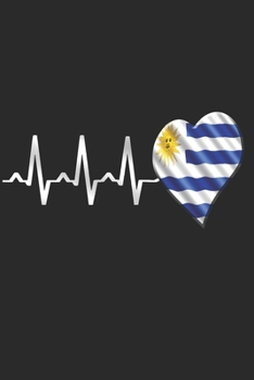 Paperback Uruguay Notebook: Uruguay Notebook - college book - diary - journal - booklet - memo - composition book - 120 sheets - Dot Grid paper 6x Book