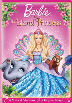 DVD Barbie as The Island Princess Book