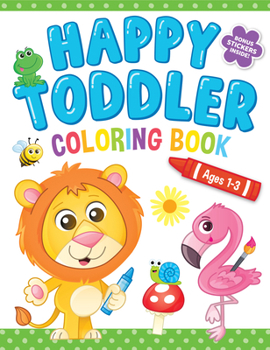 Paperback Happy Toddler Coloring Book