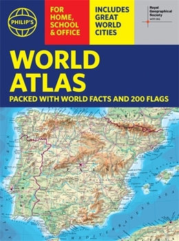 Philip's World Atlas (A4): with Global Cities, Facts and Flags