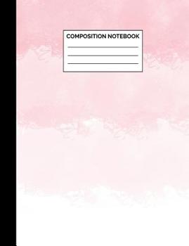 Paperback Composition Notebook: Pastel Pink Ombre Wide Ruled Lined Note Book - Pretty, Modern Exercise Book or Journal with Lines for Kids, Teens, Stu Book