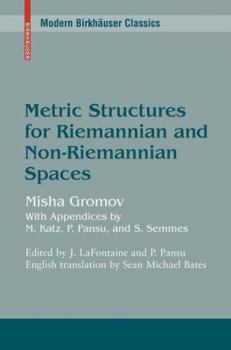 Hardcover Metric Structures for Riemannian and Non-Riemannian Spaces Book
