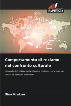 Paperback Comportamento di reclamo nel confronto culturale [Italian] Book