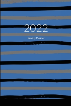Paperback Undated Weekly Planner 2022 6x9: Blue Executive Cover Planner and Organizer by K&B Meyer Book