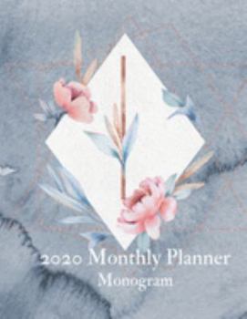 Paperback 2020 Monthly Planner Monogram: Initial Letter I Calendar and To Do List Tracker 8.5 x 11 90 pages Book