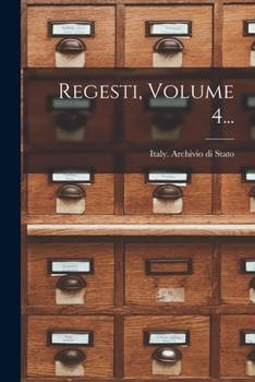 Paperback Regesti, Volume 4... [Italian] Book