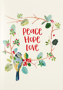 Hardcover Bluebirds & Berries Small Boxed Holiday Cards Book