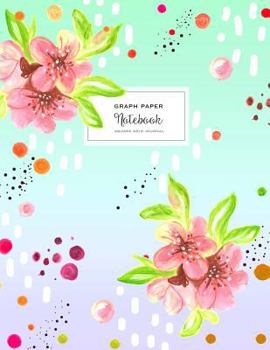 Paperback Graph Paper Notebook - Square Grid Journal: Extra Large 8.5 x 11, Soft Cover, Spring Cherry Blossoms Book