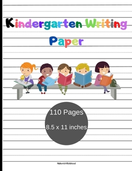 Paperback Kindergarten Writing Paper: Amazing Handwriting Practice Paper for ABC kids Dotted Line Notebook for Exercise Handwriting Handwriting practice pap Book