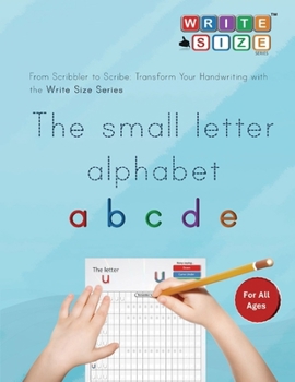 Paperback Write Size - The Small Letter Alphabet: Book 1 STD Book